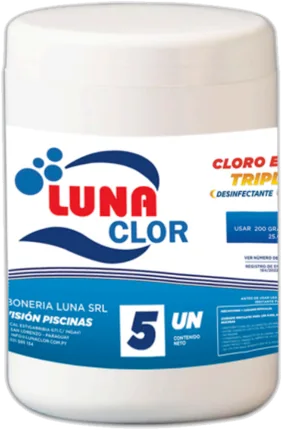 Cloro en pastilla triple acción